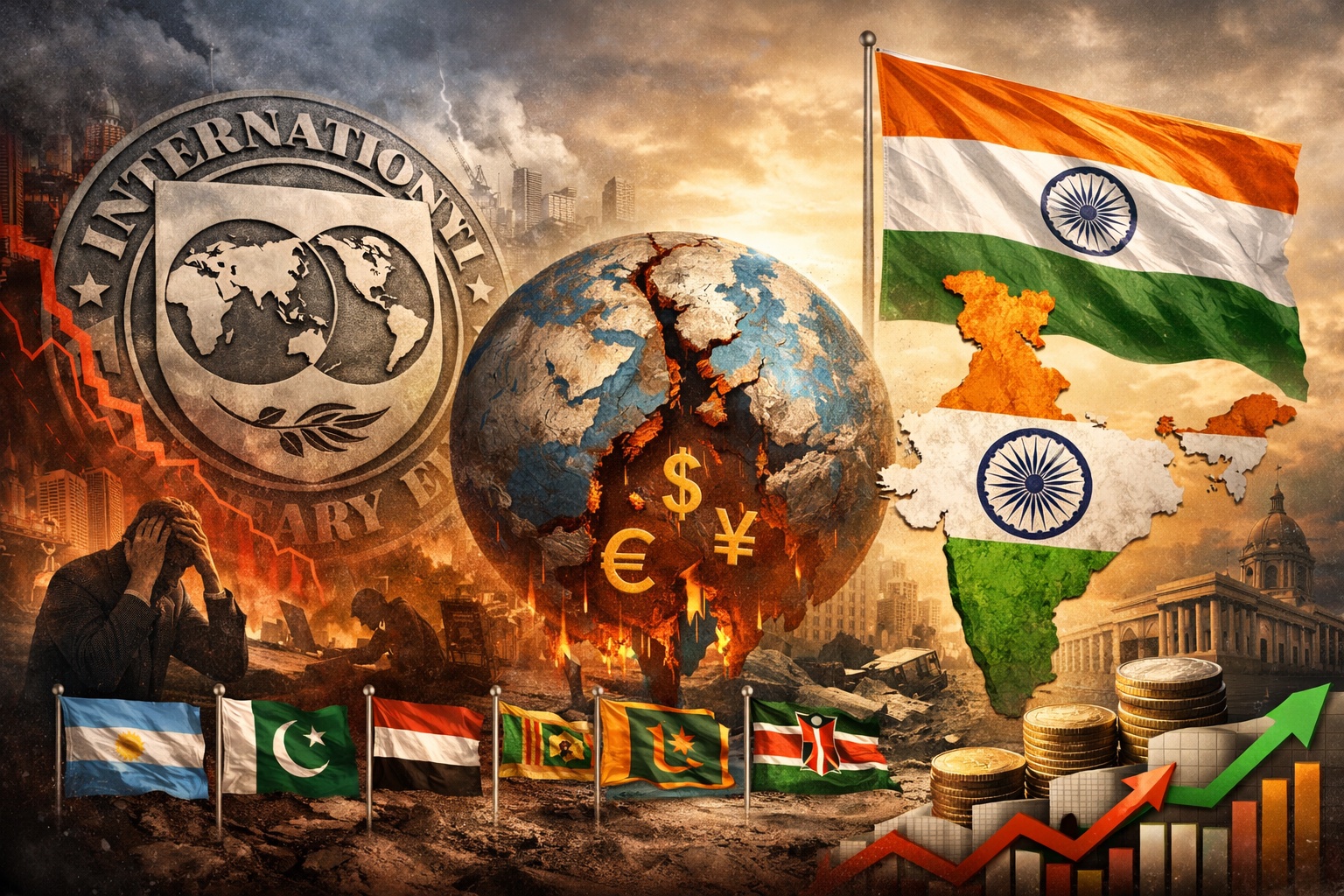 World map showing countries at risk of economic crisis from Iran war oil shock